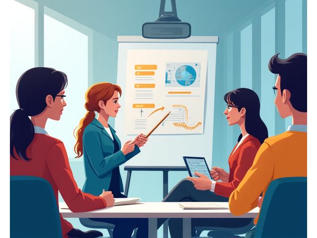 Group of professionals participating in an interactive diversity and inclusion workshop, emphasizing training and continuous support.